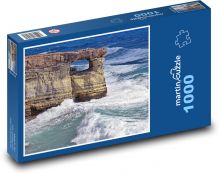 Skalní formace - moře, oceán Puzzle 1000 dílků - 60 x 46 cm