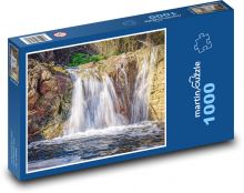 Wodospady - rzeka, przyroda Puzzle 1000 elementów - 60x46 cm