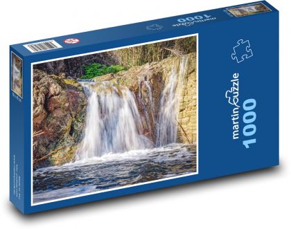Vodopády - řeka, příroda - Puzzle 1000 dílků, rozměr 60x46 cm