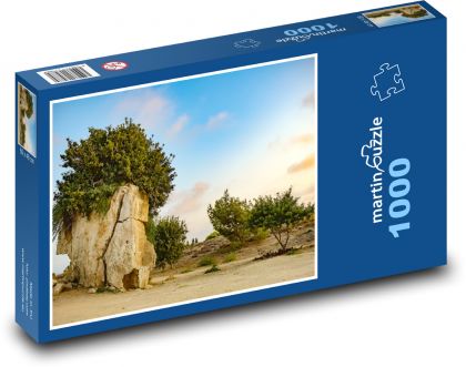 Kypr - Řecko, skály - Puzzle 1000 dílků, rozměr 60x46 cm