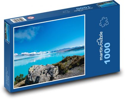 Jezero Pukaki - Alpy, Nový Zéland - puzzle 1000 dílků