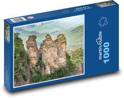 Tři sestry - Modré hory, Austrále - Puzzle 1000 dílků, rozměr 60x46 cm