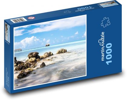Fakarava - koralový atol, ostrov - Puzzle 1000 dielikov, rozmer 60x46 cm