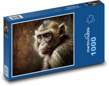 Małpa dziecko - młode, małpa Puzzle 1000 elementów - 60x46 cm