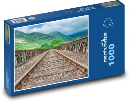 Railway track - railways, rails - Puzzle 1000 pieces, size 60x46 cm 