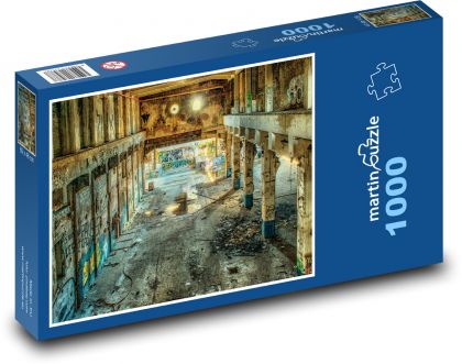Továrna - sál, ztracená místa - puzzle 1000 dílků