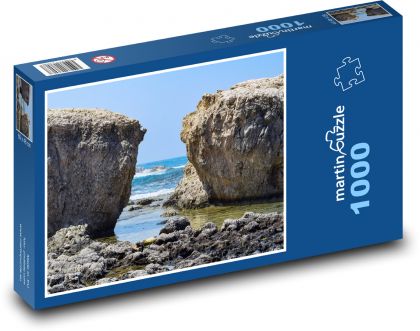 Rock - skaliste wybrzeże, morze - Puzzle 1000 elementów, rozmiar 60x46 cm