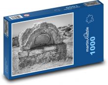 Fontána - kameň, Cyprus Puzzle 1000 dielikov - 60 x 46 cm 