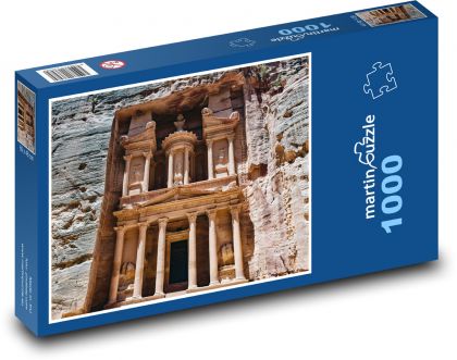 Petra - Jordán, pokladnice - Puzzle 1000 dílků, rozměr 60x46 cm