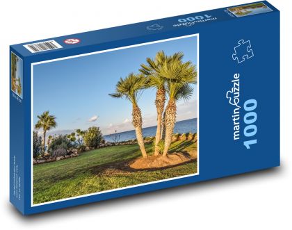 Palmy - zahrada u moře, příroda - puzzle 1000 dílků