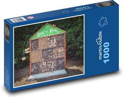 Hotel pszczeli - hotel, dom - Puzzle 1000 elementów, rozmiar 60x46 cm