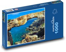 Skała - morze, natura Puzzle 1000 elementów - 60x46 cm