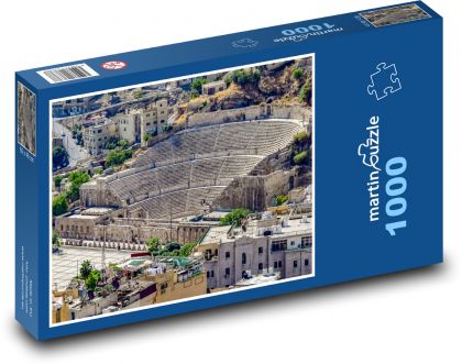 Římské divadlo - architektura, Itálie - Puzzle 1000 dílků, rozměr 60x46 cm