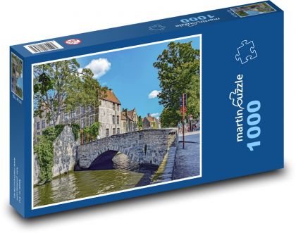 Steinbrücke - Belgien, Fluss - Puzzle - 1000 Teile