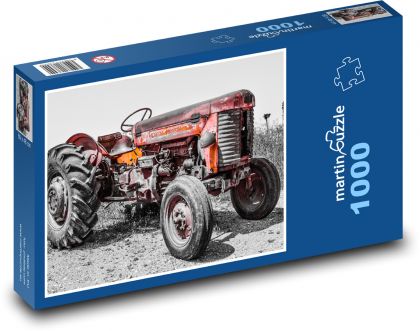 Ciągnik - gospodarstwo rolne, wieś - Puzzle 1000 elementów, rozmiar 60x46 cm