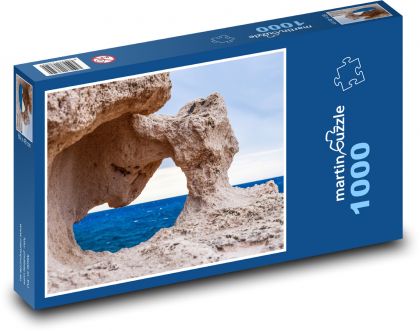 Skalní formace - moře, skála - Puzzle 1000 dílků, rozměr 60x46 cm