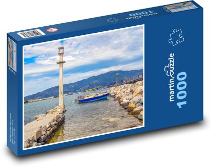 Greece - boats, sea - Puzzle 1000 pieces, size 60x46 cm 