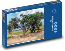 Osamělý strom - Kypr, Cape Greco Puzzle 1000 dílků - 60 x 46 cm