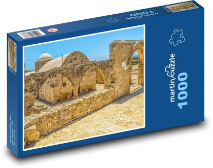 Kypr - kostel, architektura - Puzzle 1000 dílků, rozměr 60x46 cm