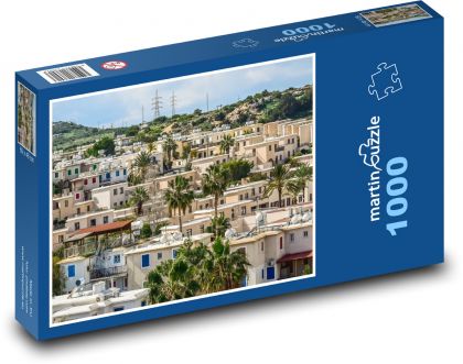 Cypr - domy, budynki - Puzzle 1000 elementów, rozmiar 60x46 cm