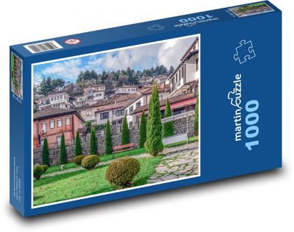 Ohrid - Macedonia Północna, widok na miasto - Puzzle 1000 elementów, rozmiar 60x46 cm