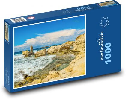 Skály - moře, příroda - Puzzle 1000 dílků, rozměr 60x46 cm