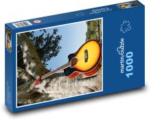 Kytara - strom, nebe Puzzle 1000 - 60x46 cm
