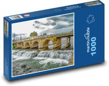 Brücke - Fluss, Wasser Puzzle 1000 Teile - 60 x 46 cm
