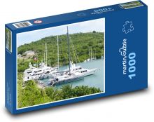 Antigua - karibské moře, léto Puzzle 1000 dílků - 60 x 46 cm