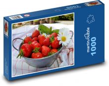 Red strawberries - fruit, summer Puzzle 1000 pieces - 60 x 46 cm 