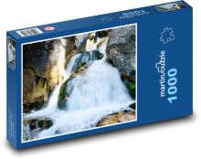 Vodopád - potok, voda Puzzle 1000 dílků - 60 x 46 cm
