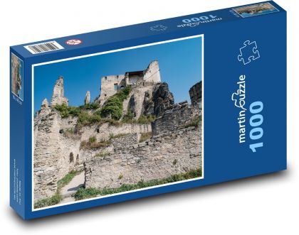 Zřícenina - zchátralý, stavba - Puzzle 1000 dílků, rozměr 60x46 cm