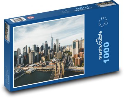 New York - panoráma mesta, budovy - Puzzle 1000 dielikov, rozmer 60x46 cm