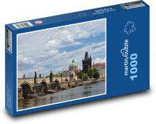 Most Karola - Praga, Czechy Puzzle 1000 elementów - 60x46 cm