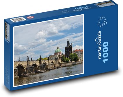 Most Karola - Praga, Czechy - Puzzle 1000 elementów, rozmiar 60x46 cm