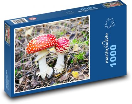 Muchomůrka - houba, les - puzzle 1000 dílků