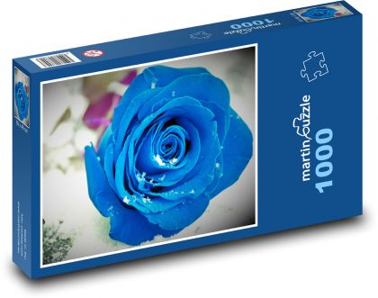 Blue rose - flower, plant - Puzzle 1000 pieces, size 60x46 cm 