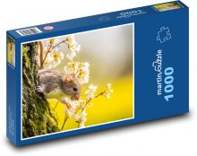 Mysz - las, drzewo Puzzle 1000 elementów - 60x46 cm