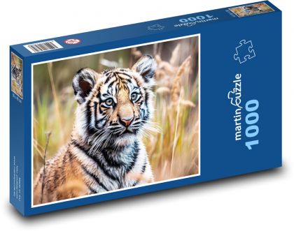 Tiger - cub, animal - Puzzle 1000 pieces, size 60x46 cm 