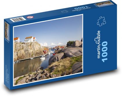 Švédsko - západní pobřeží, moře - Puzzle 1000 dílků, rozměr 60x46 cm