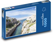 Švédsko - útesy, moře Puzzle 1000 - 60x46 cm