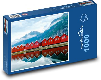 Norsko - Fjord, oceán - Puzzle 1000 dílků, rozměr 60x46 cm