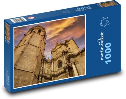 Kostel - katedrála, budova - Puzzle 1000 dílků, rozměr 60x46 cm