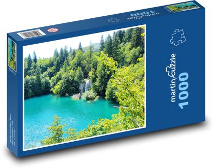 Lake - Plitvice, Croatia - Puzzle 1000 pieces, size 60x46 cm 