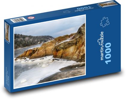 More - skaly, ľad - Puzzle 1000 dielikov, rozmer 60x46 cm