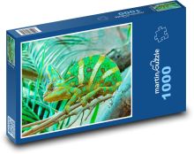Chameleón - terárium, plaz Puzzle 1000 dielikov - 60 x 46 cm