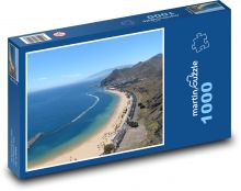 Piaszczysta plaża - morze, woda Puzzle 1000 elementów - 60x46 cm