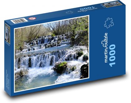 Wodospady - kaskady, rzeka - Puzzle 1000 elementów, rozmiar 60x46 cm
