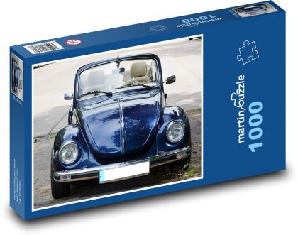 VW Brouk - auto, Volkswagen  - Puzzle 1000 dílků, rozměr 60x46 cm