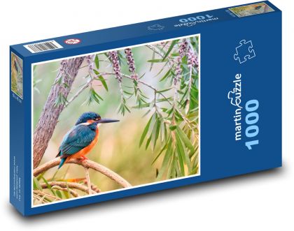 Ledňáček - pták, příroda - puzzle 1000 dílků